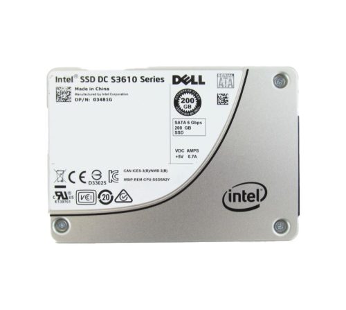 DELL 3481G Intel DC S3610 200GB 2.5" SATA 6Gbps Mixed Use SSD